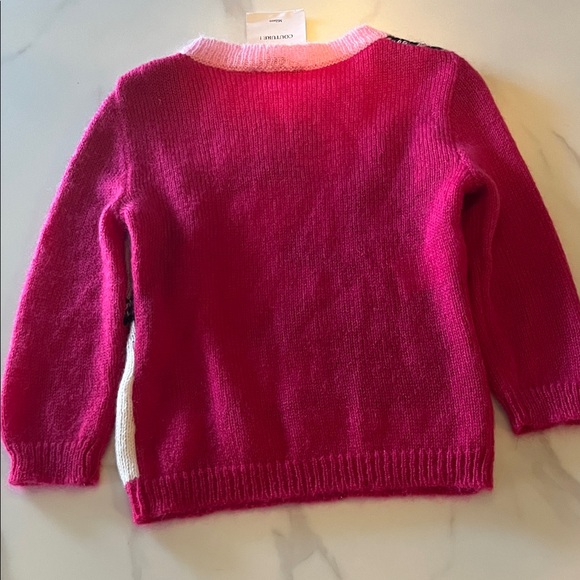 RARE Moschino Couture Graphic Intarsia Mohair Sweater - NWOT MSRP $899 - Picture 4 of 7